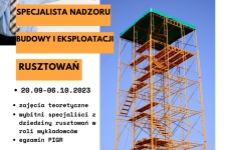 Trwa nabór na kolejną edycję kursu Specjalista Nadzoru Budowy i Eksploatacji Rusztowań!